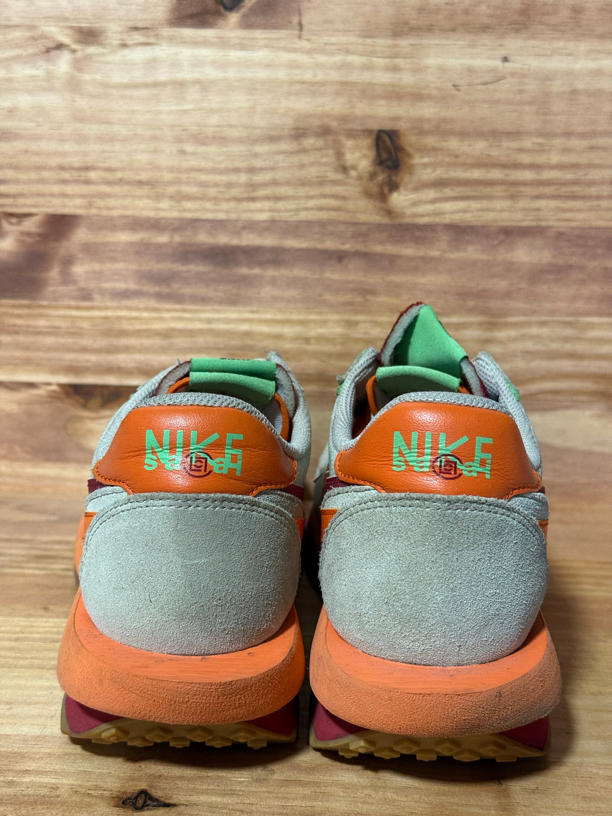 Nike LD Waffle sacai CLOT Kiss of Death Net Orange Blaze