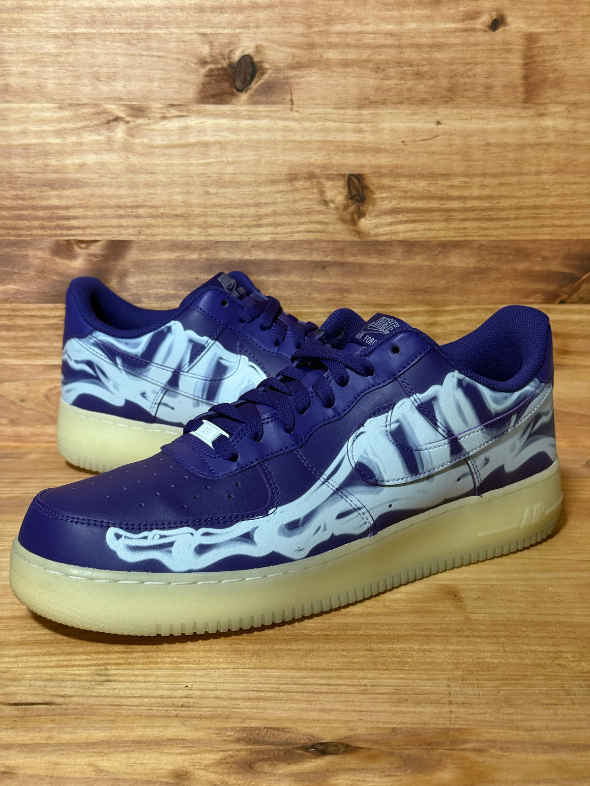 Nike Air Force 1 Low '07 QS Purple Skeleton Halloween (2021)
