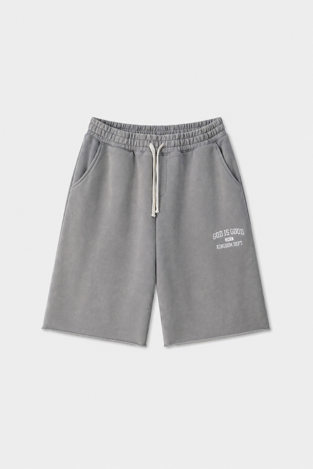 "GOD IS GOOD" 3/4 SWEATSHORTS