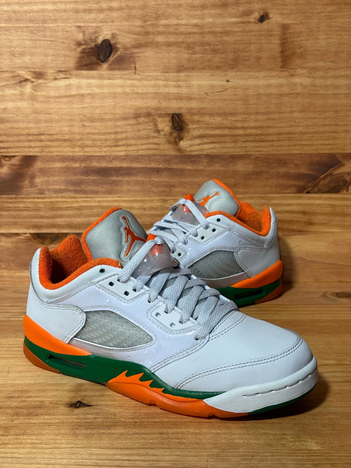 Jordan 5 Retro Low Miami Hurricanes (GS) - Size 6Y