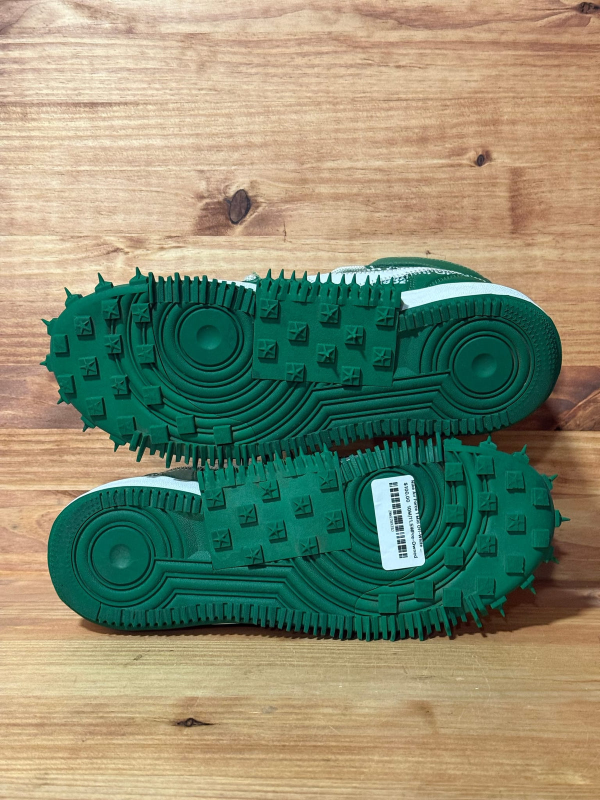 Nike Air Force 1 Mid Off-White Pine Green - Size 10