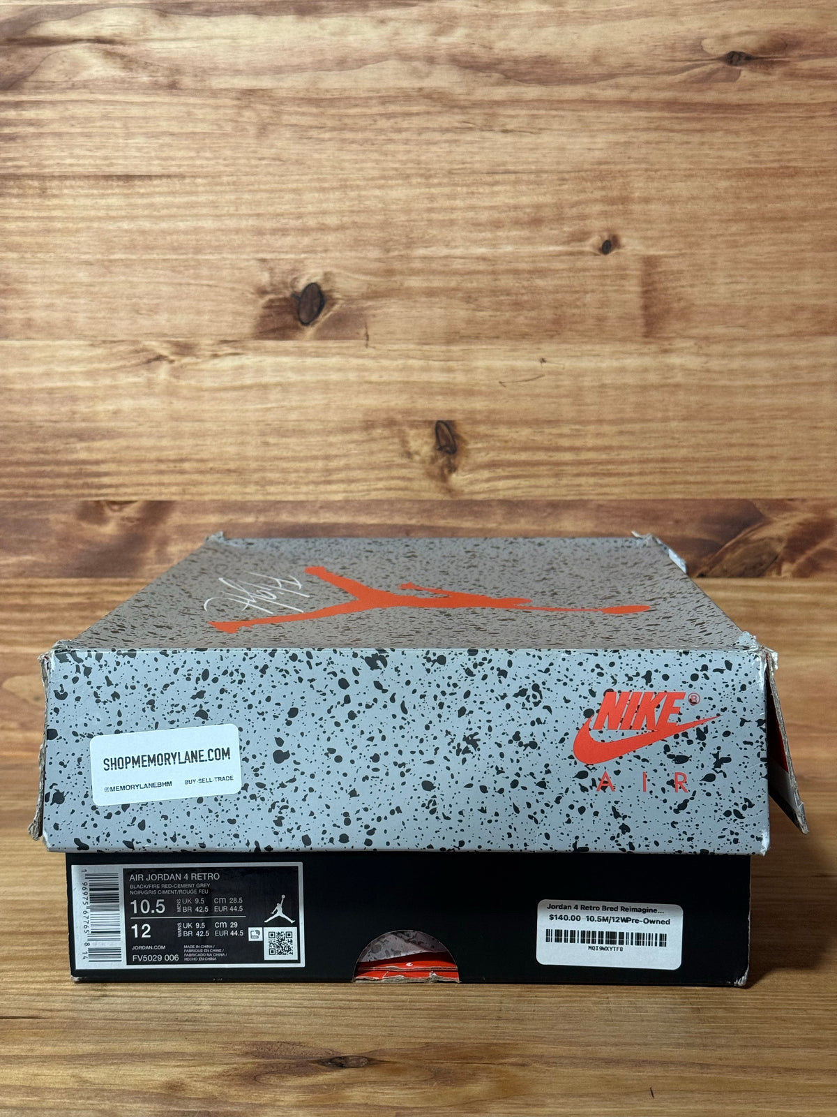 Jordan 4 Retro Bred Reimagined - Size 10.5