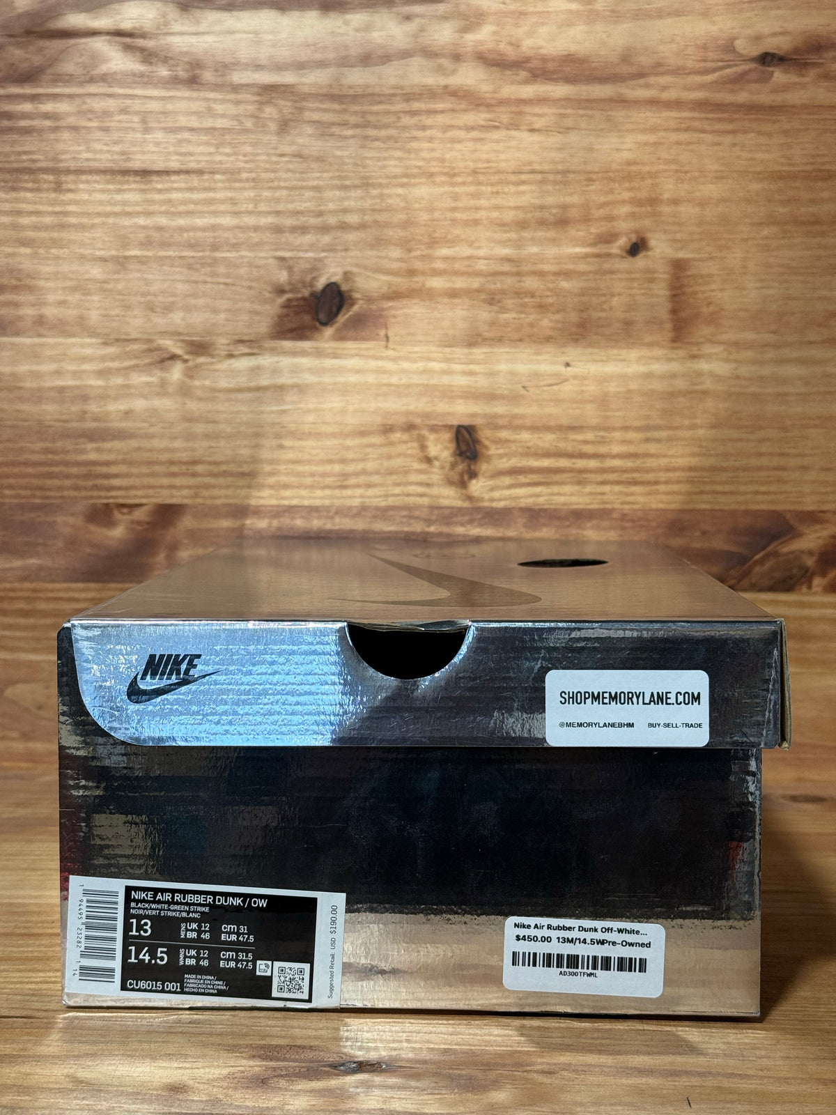 Nike Air Rubber Dunk Off-White Green Strike