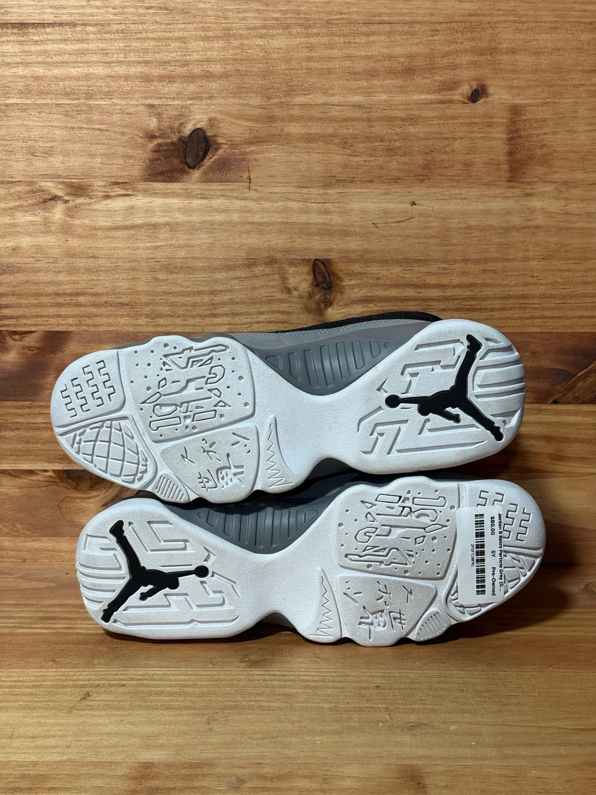 Jordan 9 Retro Particle Grey (GS) - Size 5Y