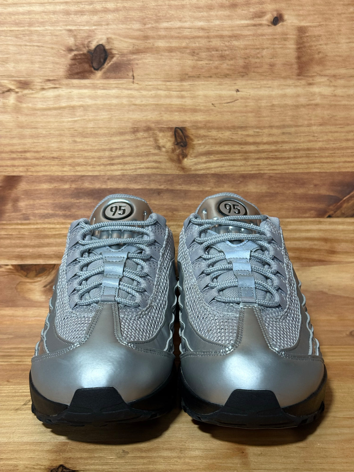 Nike Air Max 95 SE Big Bubble Total 90 Metallic Silver - Size 10