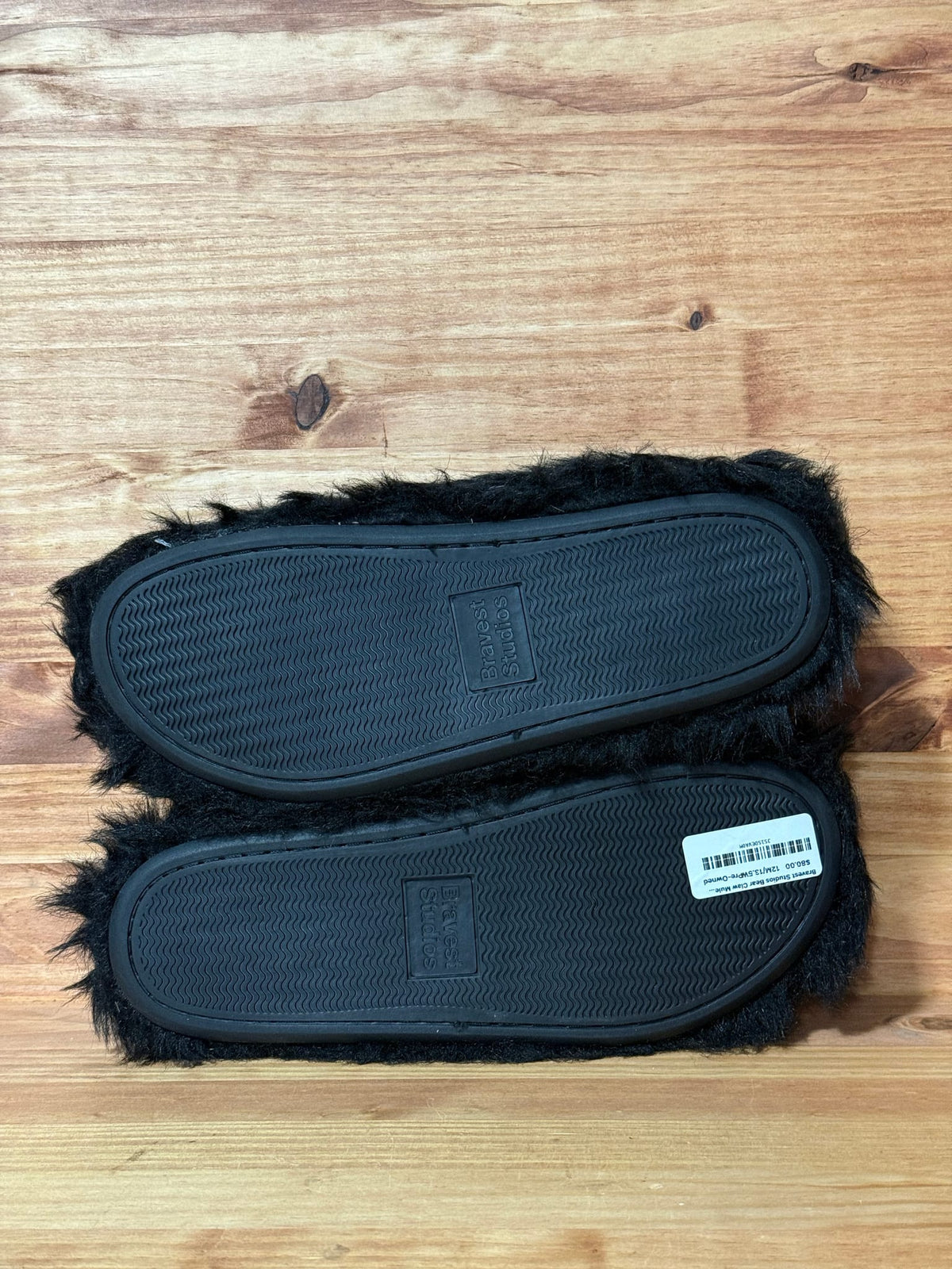 Bravest Studios Bear Claw Mule Black - Size 12