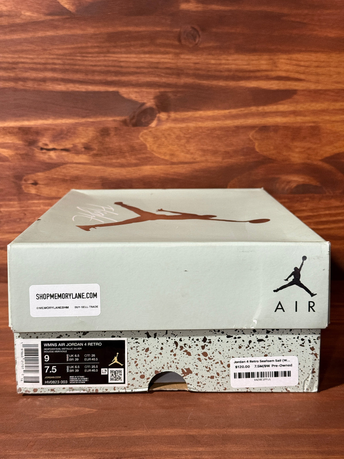 Jordan 4 Retro Seafoam Sail (Women's)
