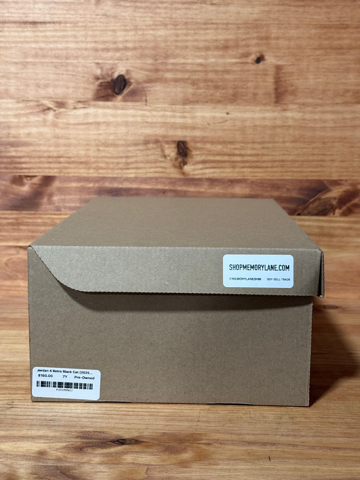 Jordan 4 Retro Black Cat (2025) (GS) - Size 7Y