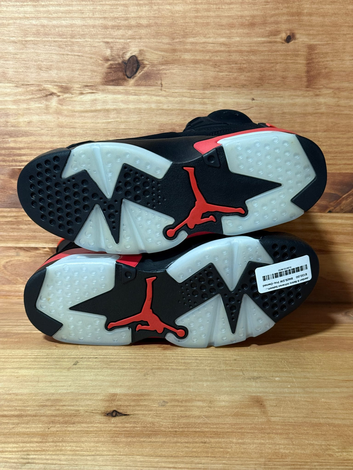 Jordan 6 Retro Infrared Salesman - Size 8