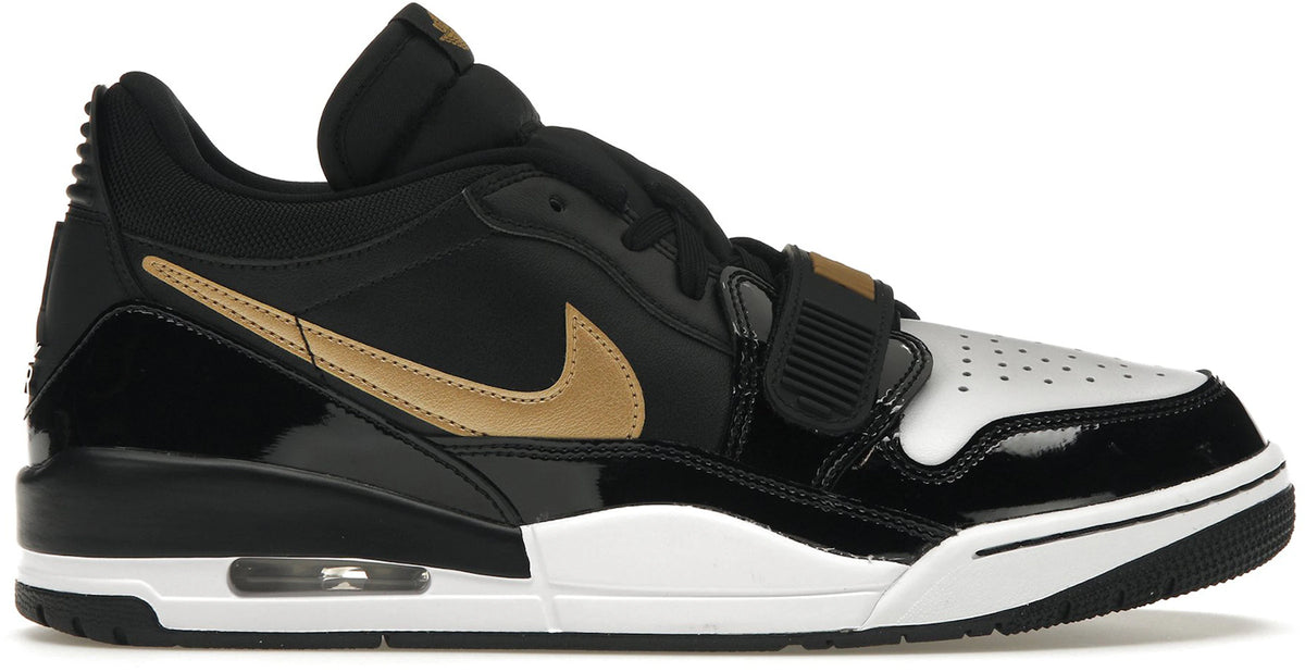 Jordan Legacy 312 Low Black Metallic Gold - Size 10