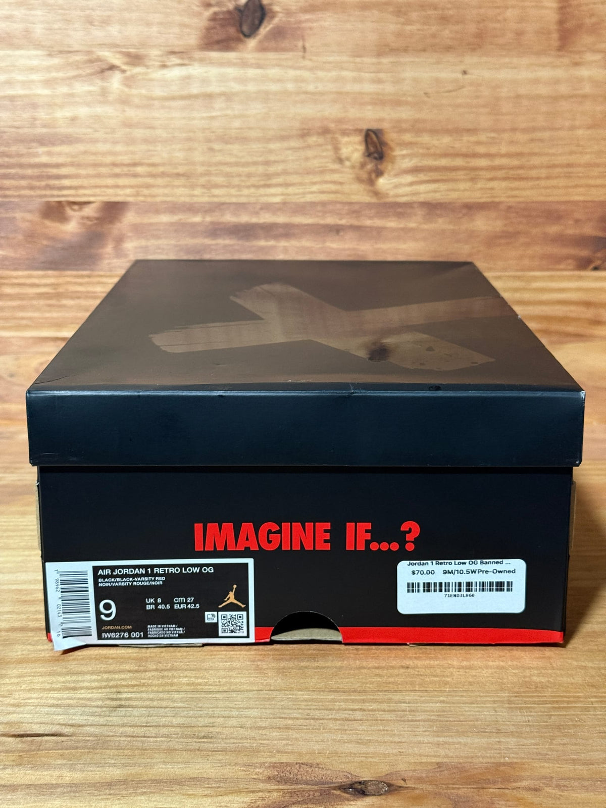 Jordan 1 Retro Low OG Banned - Size 9