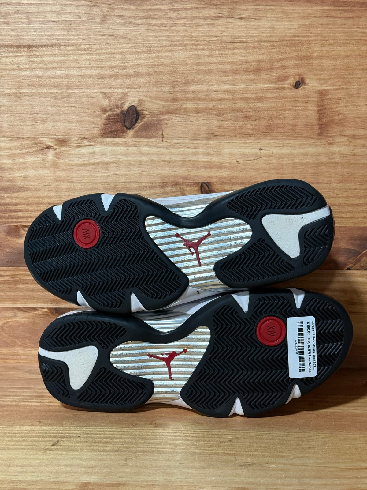 Jordan 14 Retro Black Toe (2024) - Size 9