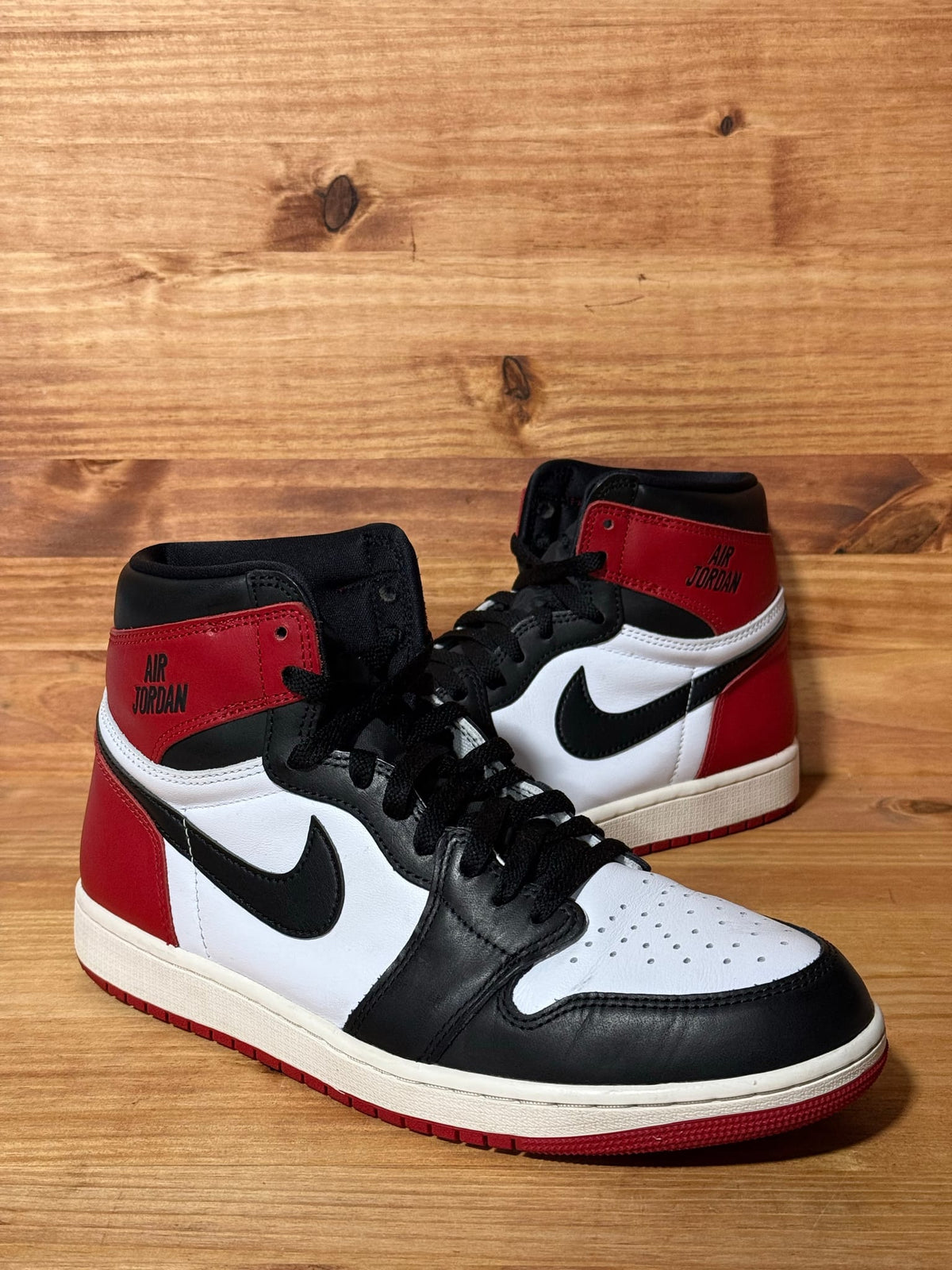 Jordan 1 Retro High OG Black Toe Reimagined - Size 10.5