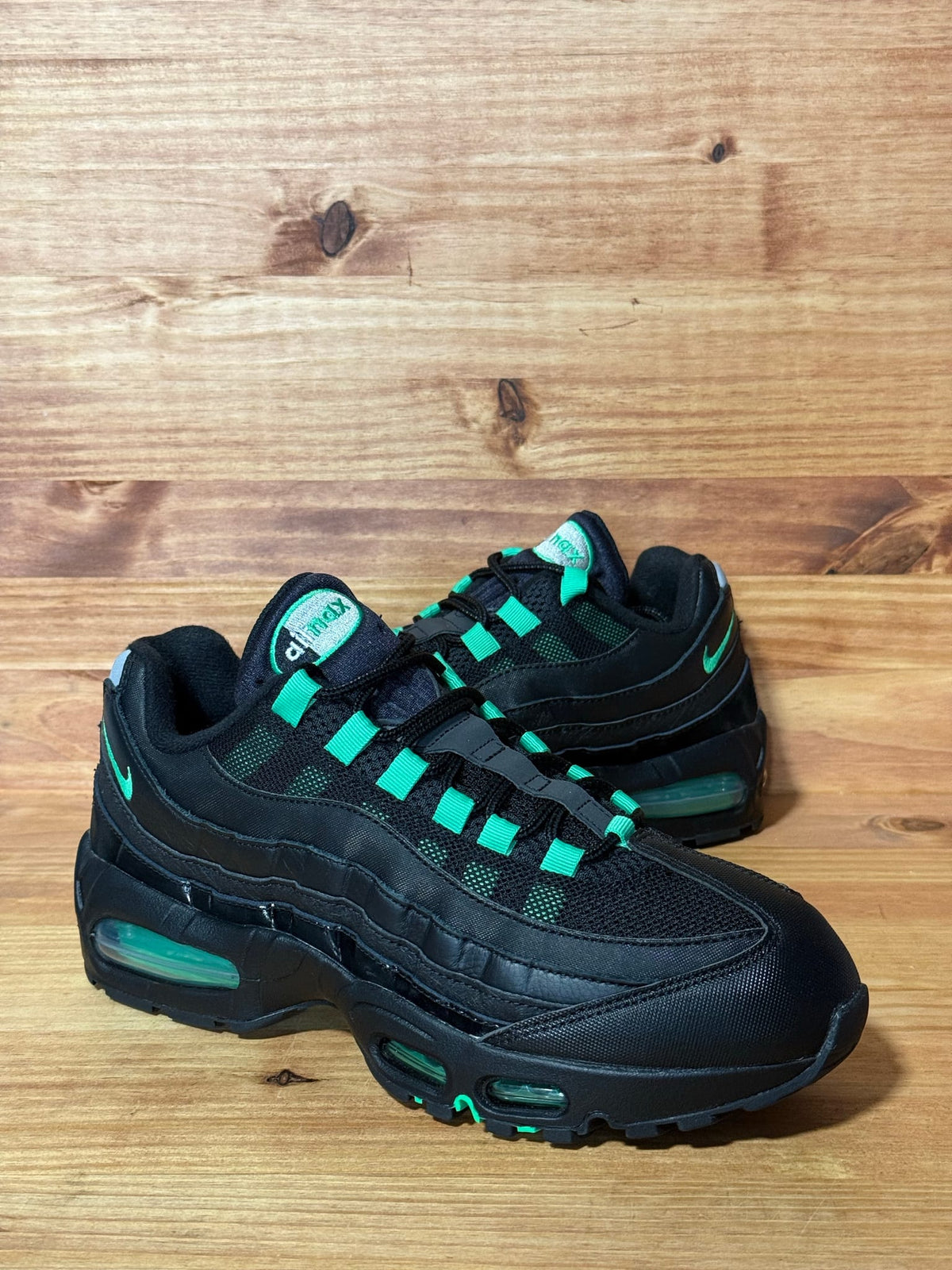 Nike Air Max 95 OG Big Bubble Black Green Shock - Size 9.5