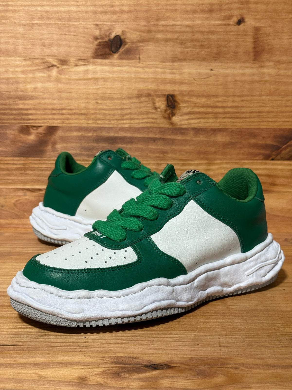 Maison Mihara Yasuhiro Wayne OG Sole Leather Low Green White