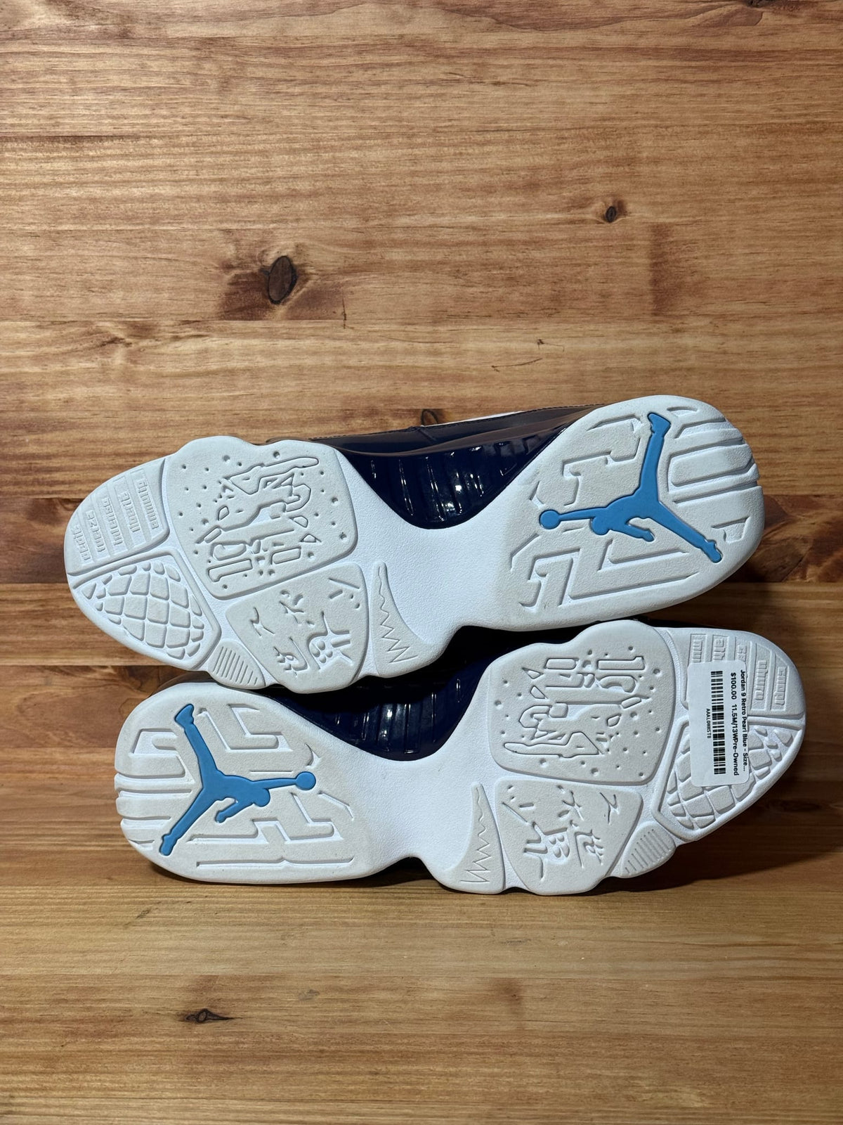 Jordan 9 Retro Pearl Blue - Size 11.5