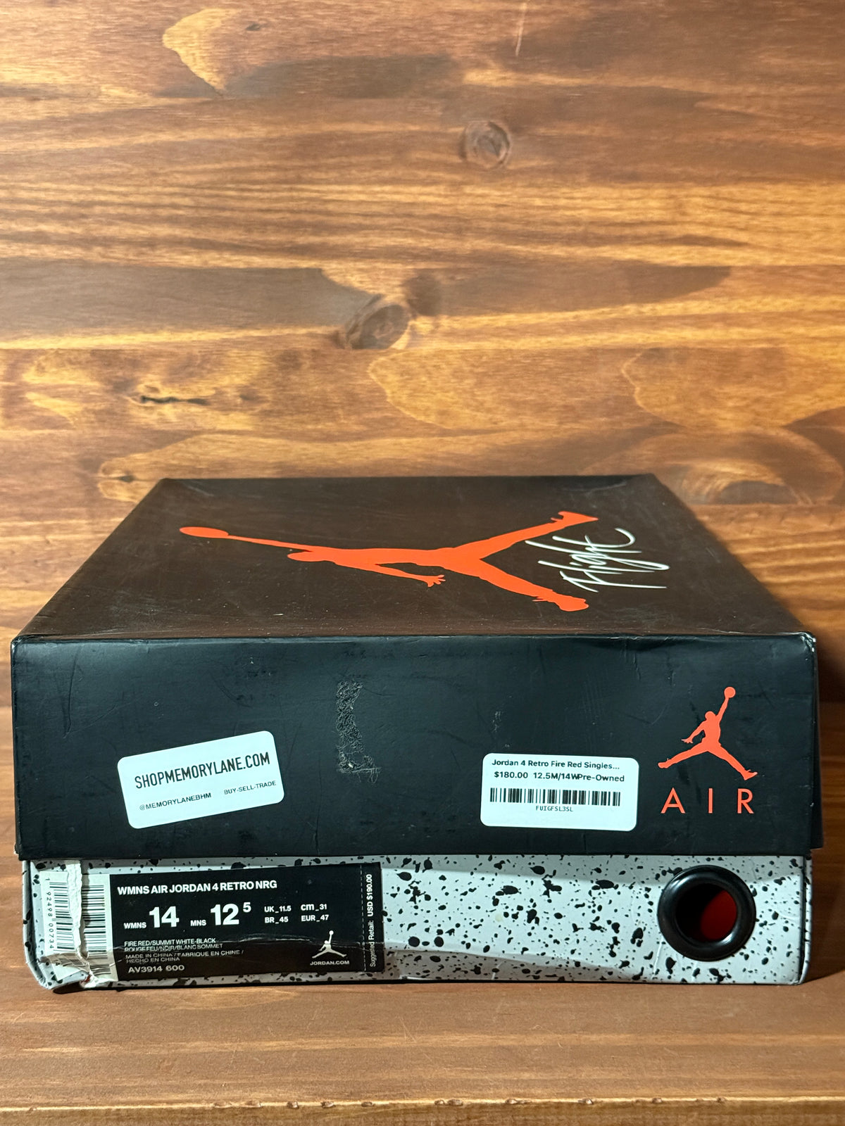 Jordan 4 Retro Fire Red Singles Day (2018) (Women's) 12.5M