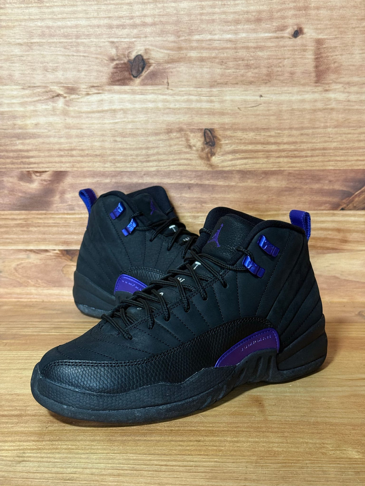 Jordan 12 Retro Black Dark Concord (GS) - Size 6Y