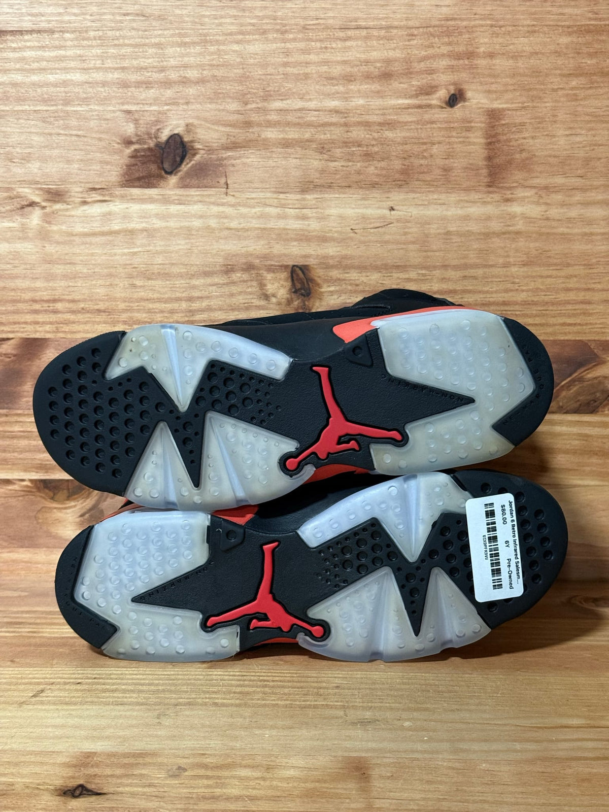 Jordan 6 Retro Infrared Salesman (GS) - Size 6Y