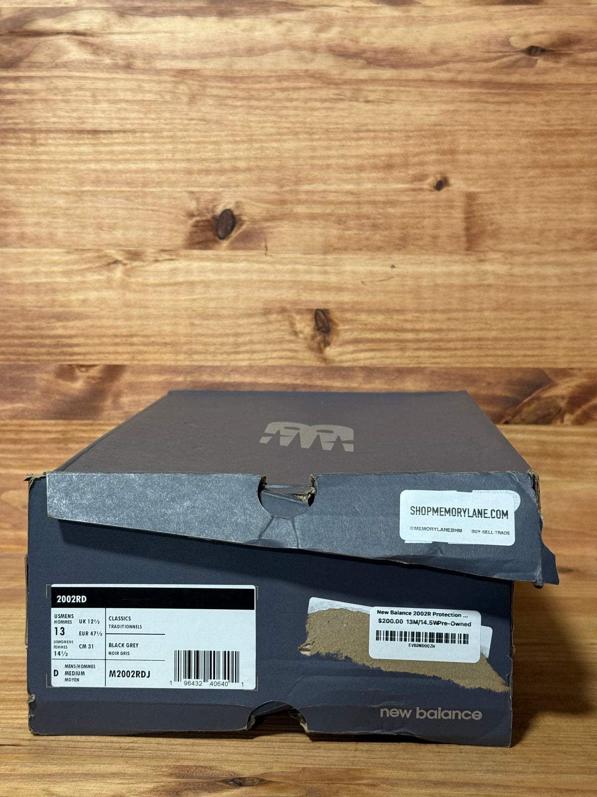 New Balance 2002R Protection Pack Black Grey