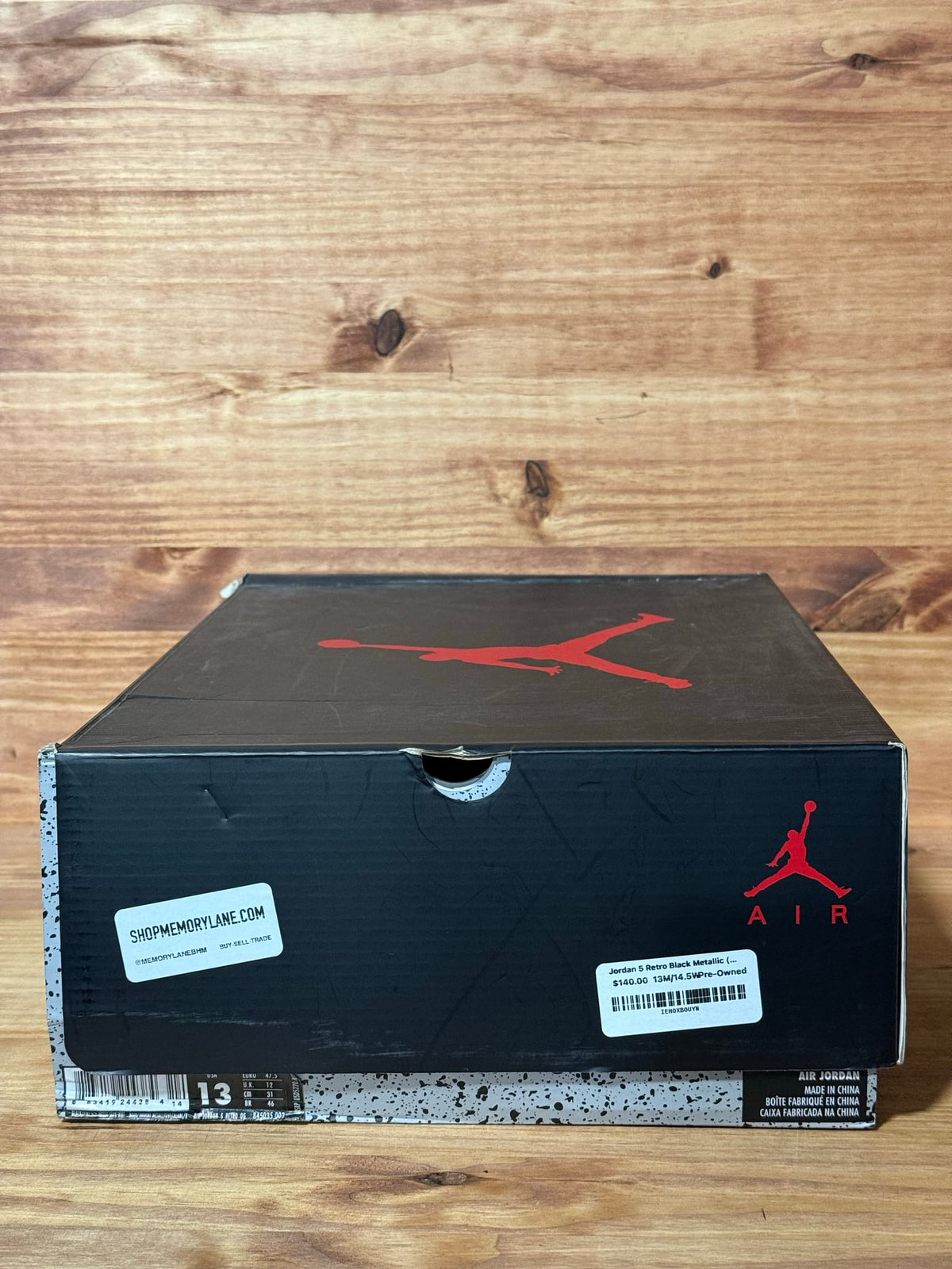 Jordan 5 Retro Black Metallic (2016) - Size 13