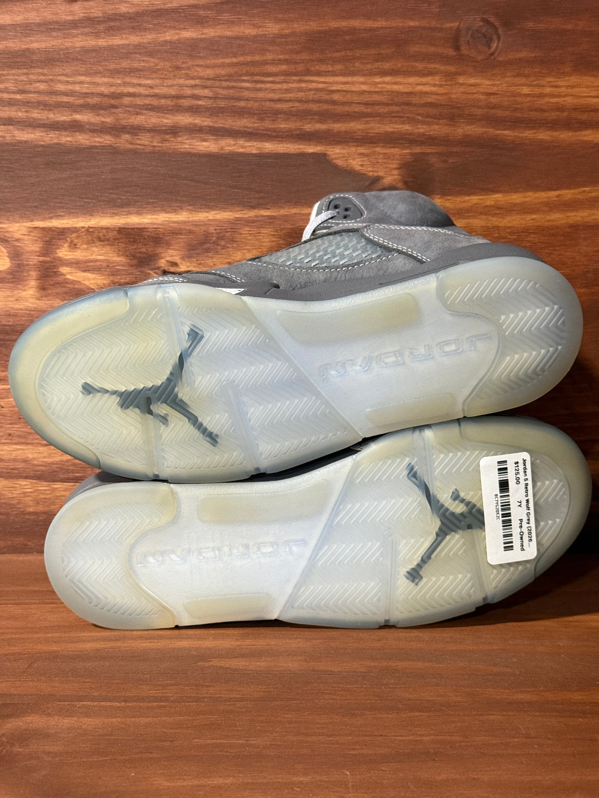 Jordan 5 Retro Wolf Grey (2026) (GS) Size 7Y