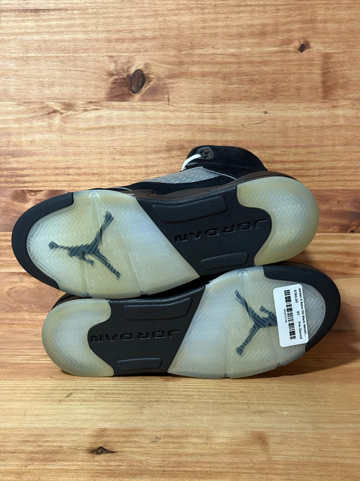 Jordan 5 Retro OG Black Metallic Reimagined (GS) - Size 6Y