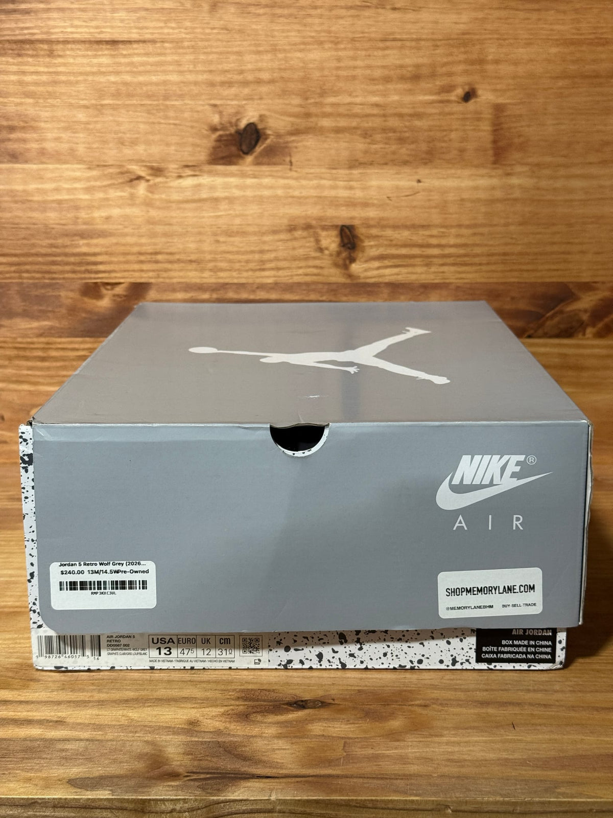 Jordan 5 Retro Wolf Grey (2026) - Size 13