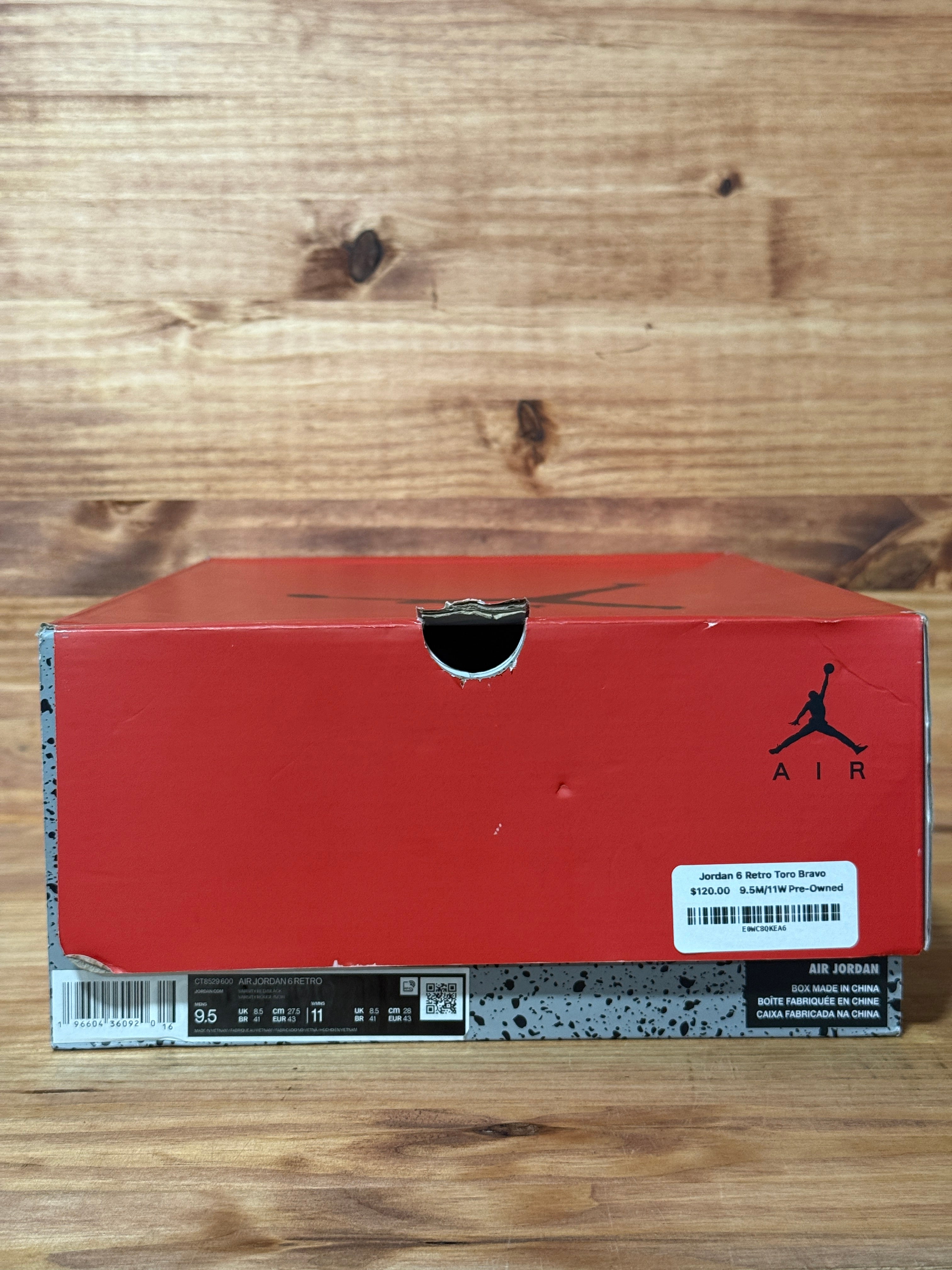 Jordan 6 Retro Toro Bravo