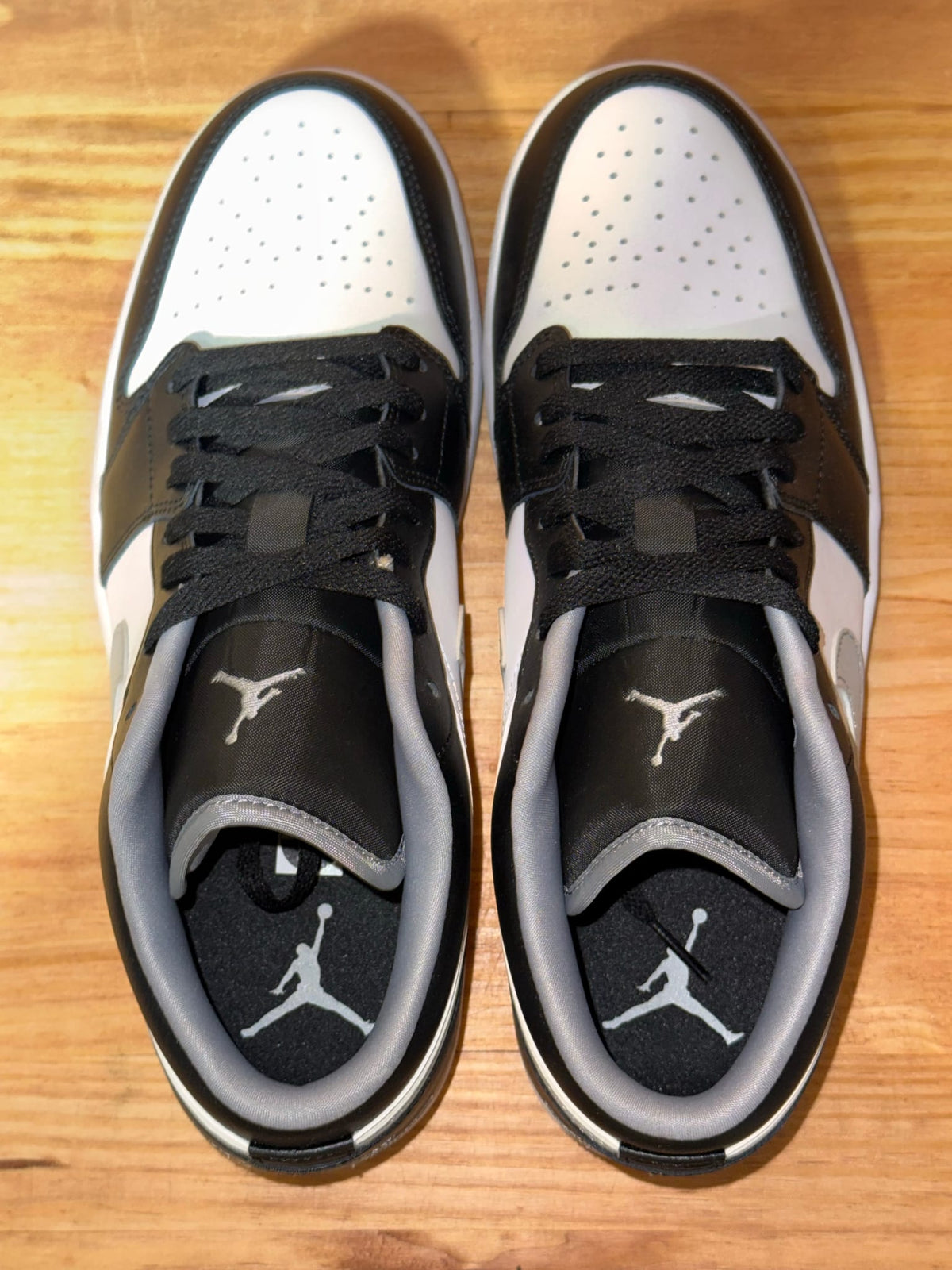 Jordan 1 Low Black White Grey - Size 11