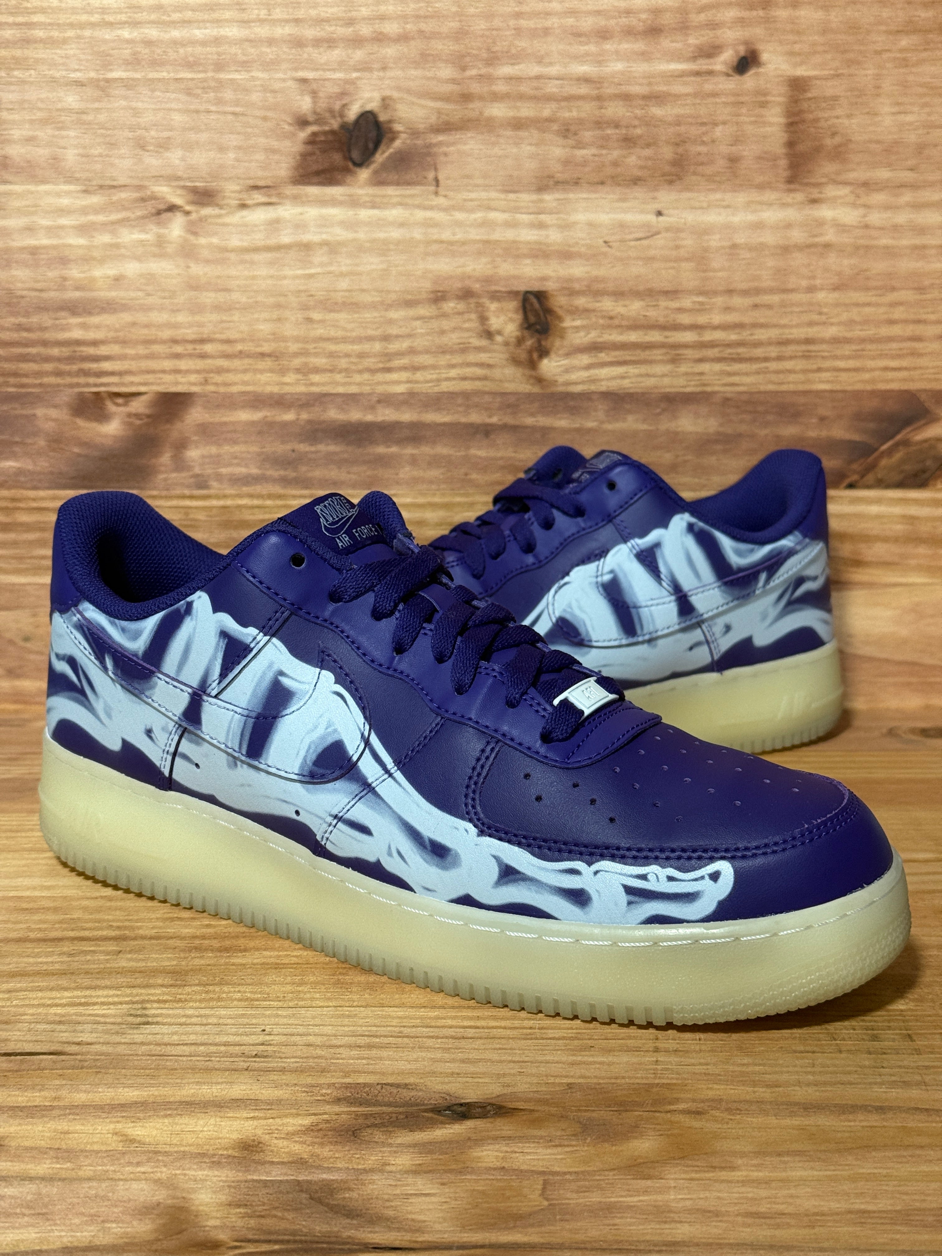 Nike Air Force 1 Low '07 QS Purple Skeleton Halloween (2021)