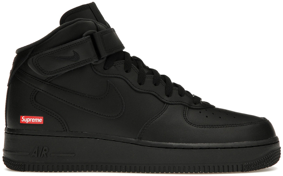 Nike Air Force 1 Mid Supreme Black - Size 8.5