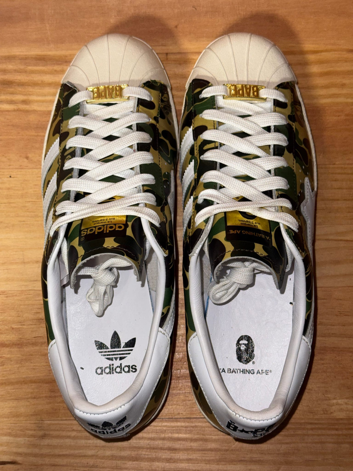 adidas Superstar Bape ABC Camo Green - Size 8.5