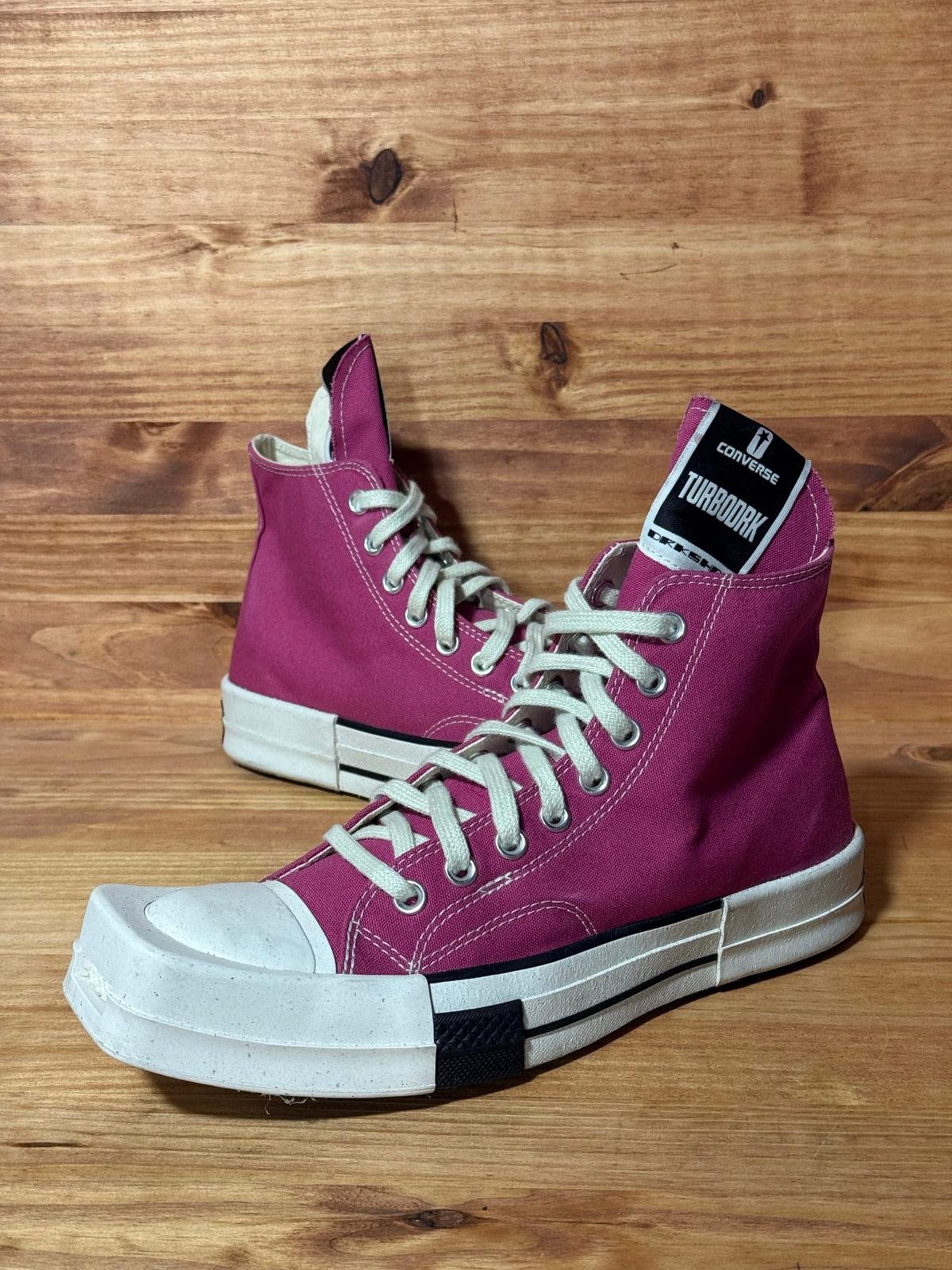 Converse TURBODRK Laceless Chuck Taylor All Star 70 Hi Rick Owens DRKSHDW Cactus Flower Pink