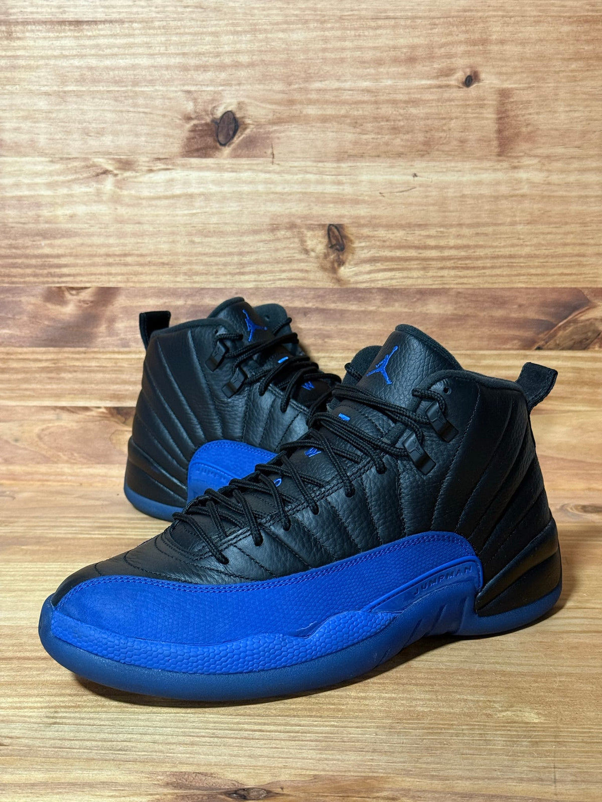Jordan 12 Retro Black Game Royal - Size 9