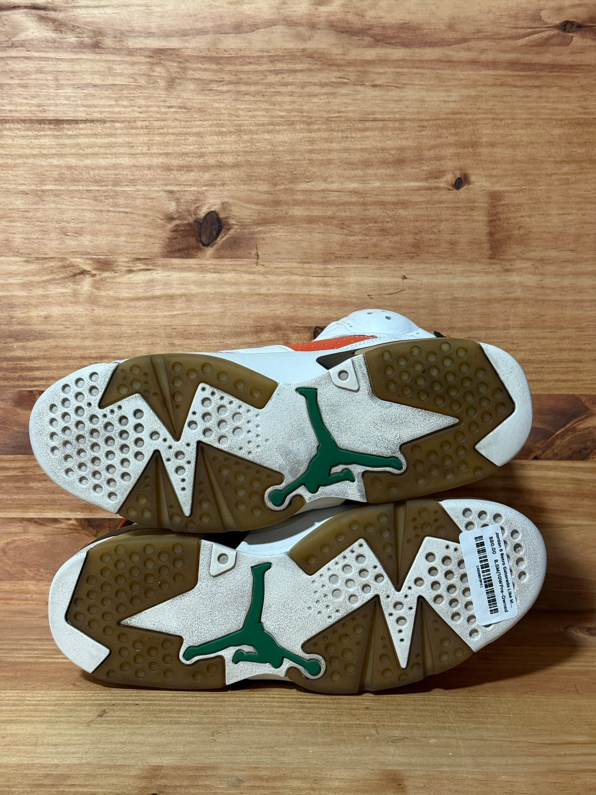Jordan 6 Retro Gatorade Like Mike White - Size 8.5