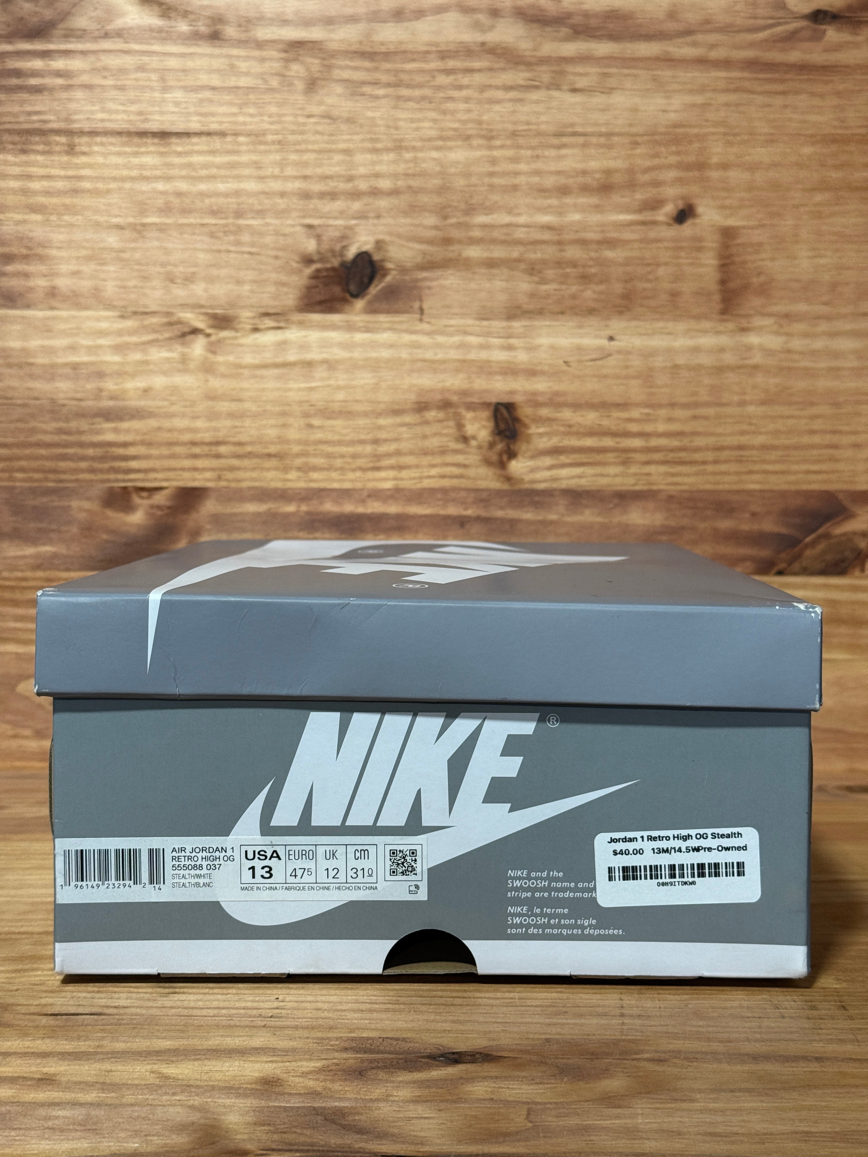Jordan 1 Retro High OG Stealth