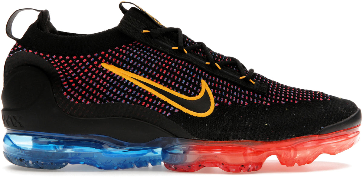Nike Air VaporMax 2021 FK Black Photo Blue Crimson Gold - Size 11