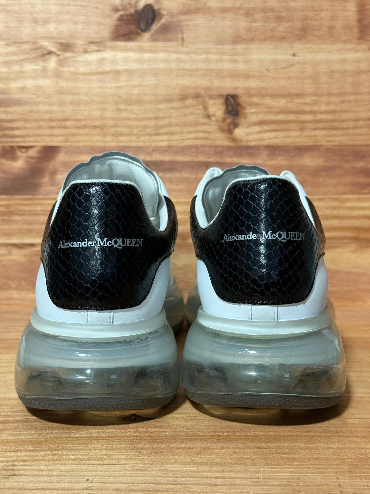 Alexander McQueen Oversized Sneaker 'Transparent Sole - Snakeskin'