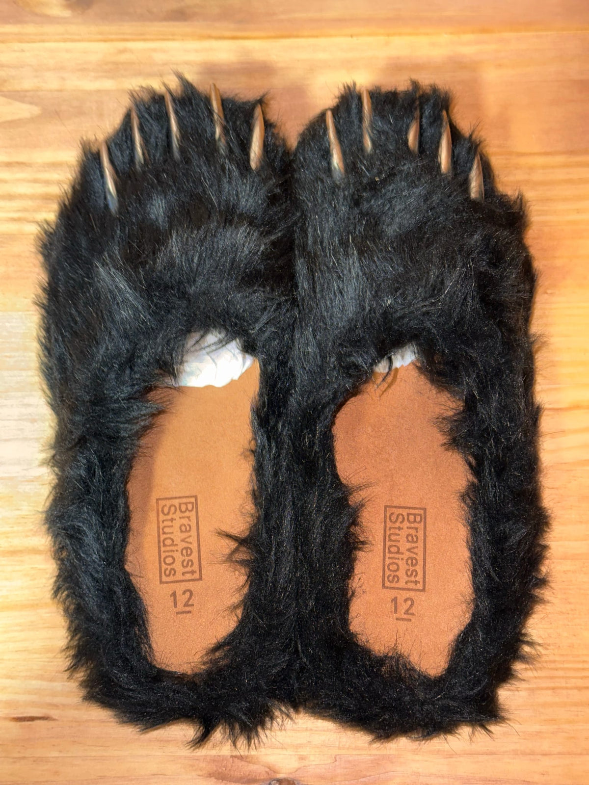 Bravest Studios Bear Claw Mule Black - Size 12