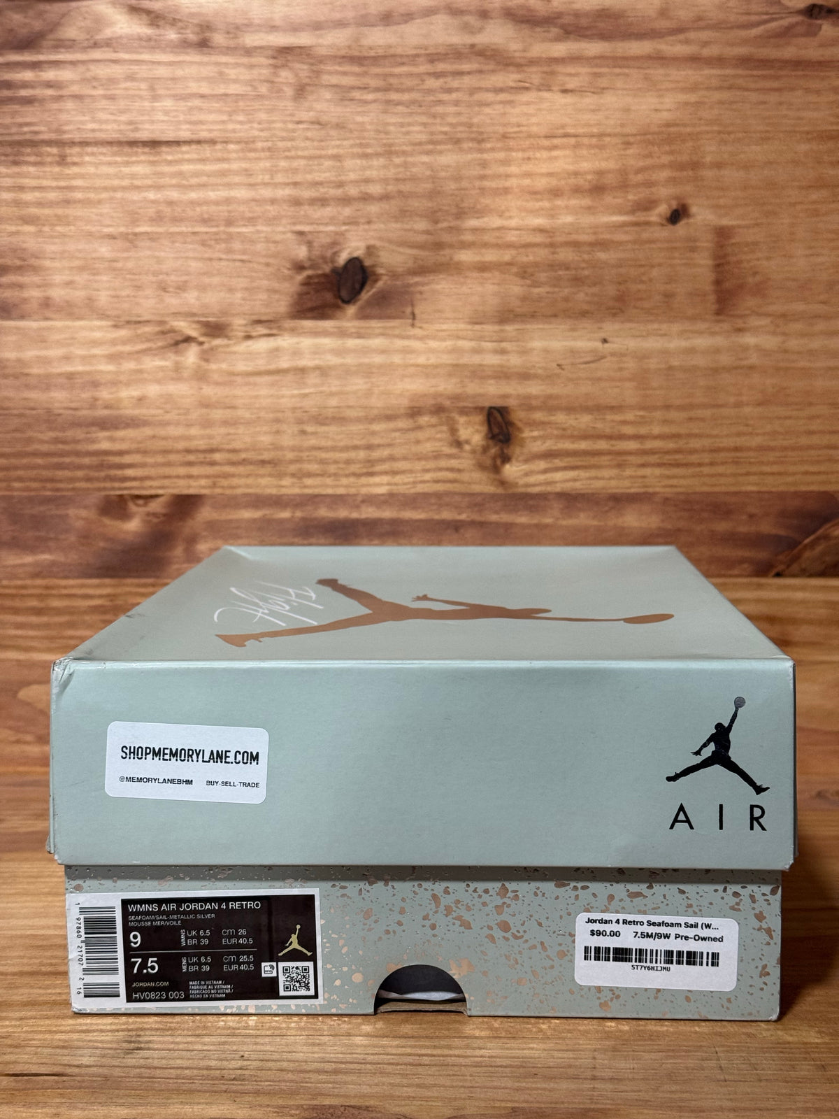 Jordan 4 Retro Seafoam Sail (Women's)