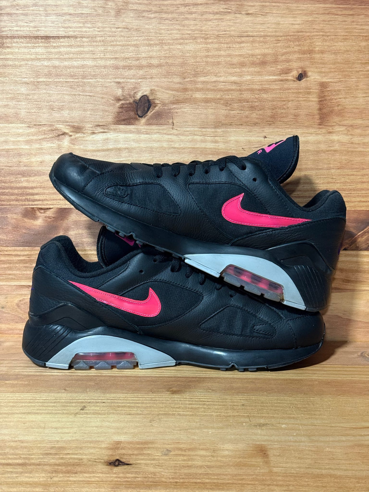 Nike Air Max 180 Black Pink Blast - Size 13