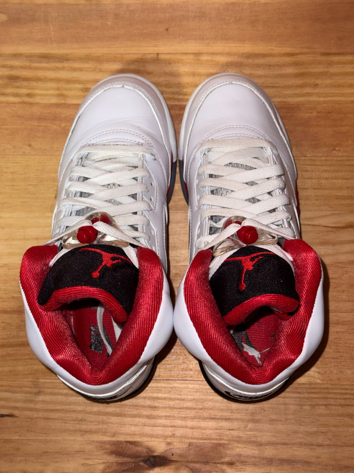 Jordan 5 Retro Fire Red Black Tongue (2025) (GS) - Size 6Y