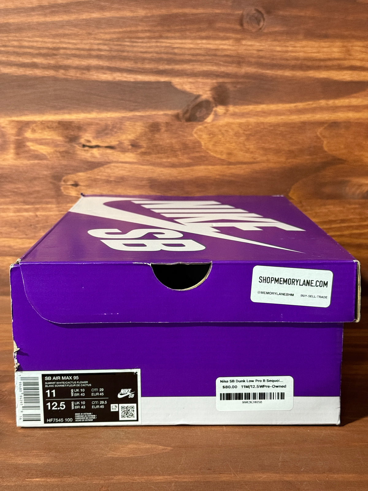 Nike SB Dunk Low Pro B Sequoia Size 11