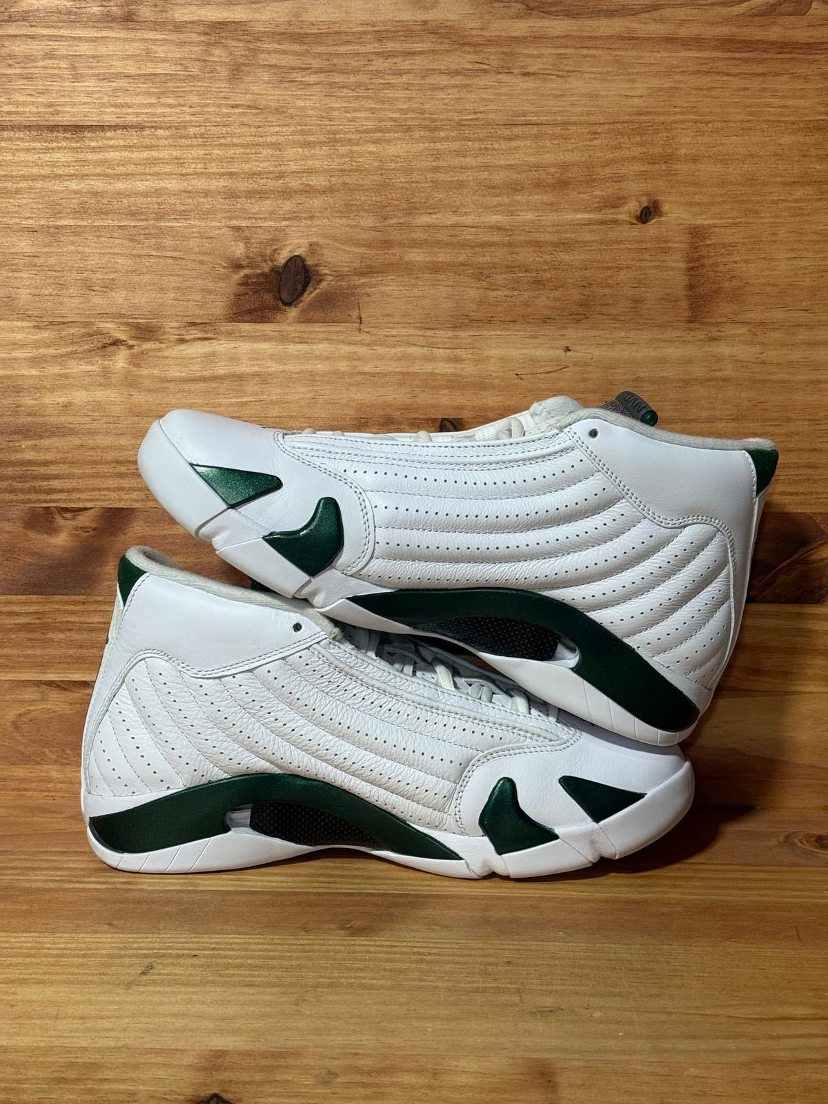 Jordan 14 Retro White Forest Green (2026) - Size 9.5