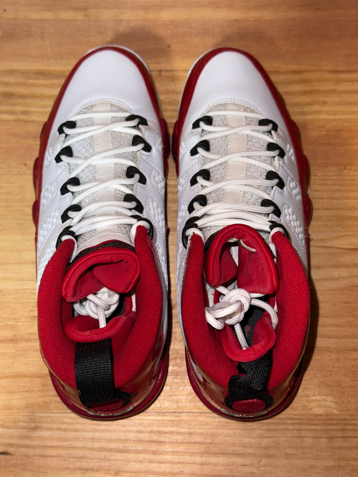 Jordan 9 Retro White Gym Red - Size 8.5