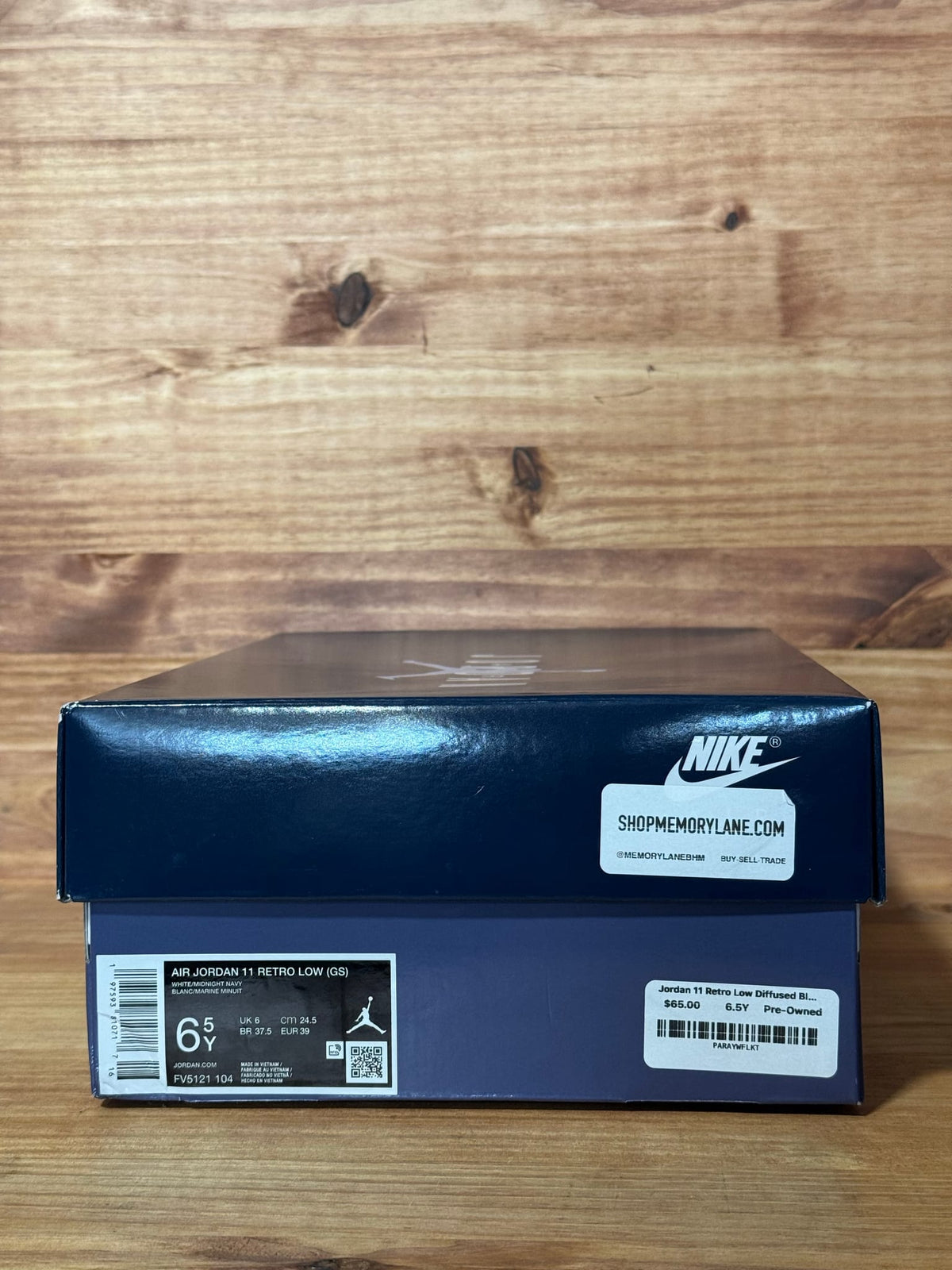 Jordan 11 Retro Low Diffused Blue (GS) - Size 6.5Y