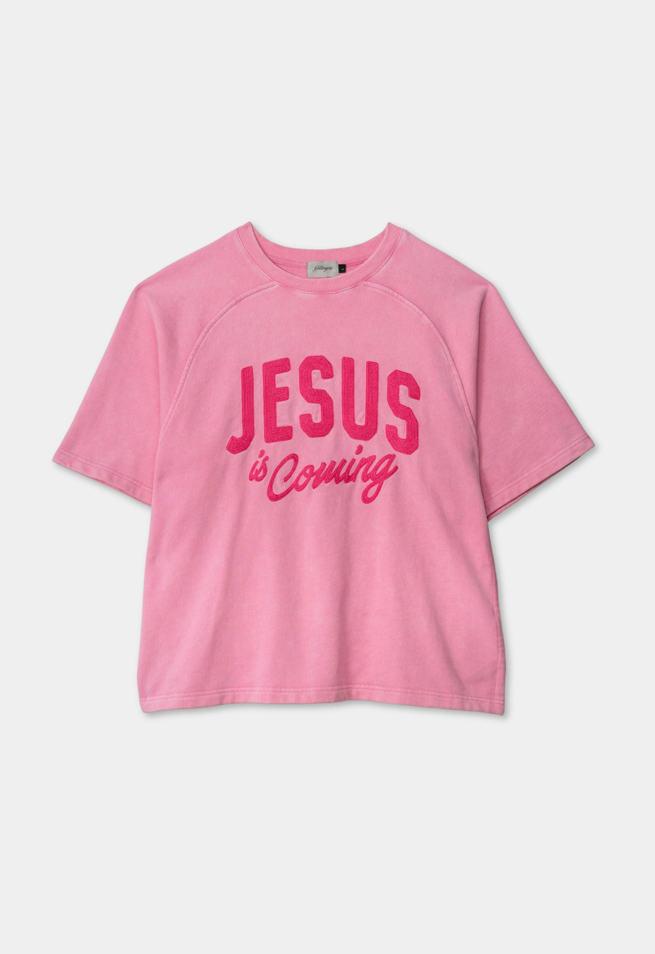 "JESUS IS COMING" TEE (PINK)