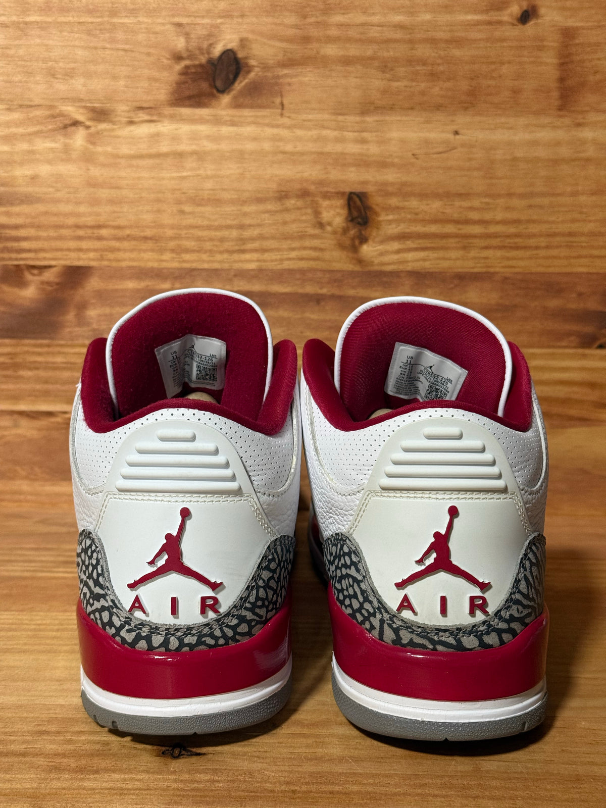 Jordan 3 Retro Cardinal Red - Size 11