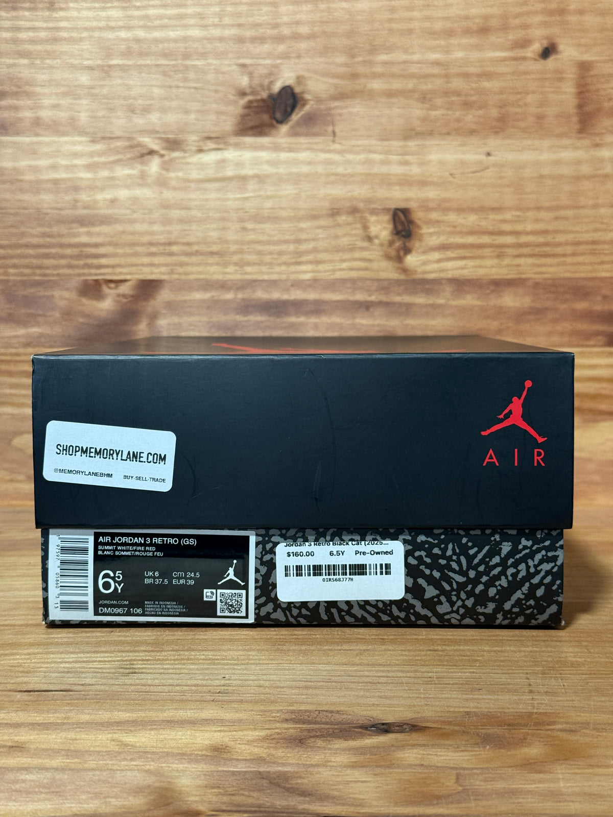 Jordan 3 Retro Black Cat (2025) (GS)